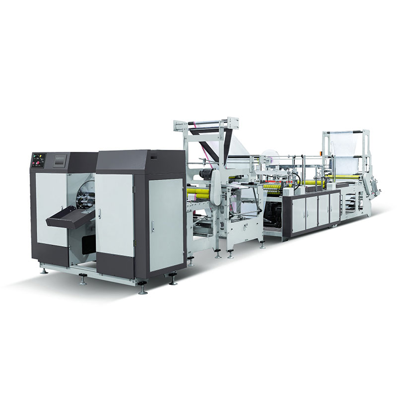 Ribbon-through Continuous-rolled Bag Making Machine
